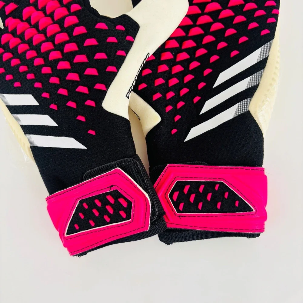 New Adidas‎ Predator GL Pro Goalkeeper Gloves Black Pink Size 5 Soccer